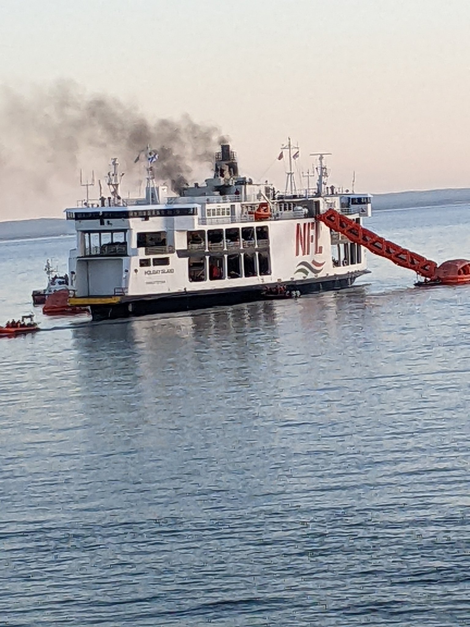 OWNER AND CREW PRAISED FOLLOWING EVACUATION OF CANADIAN FERRY “MV